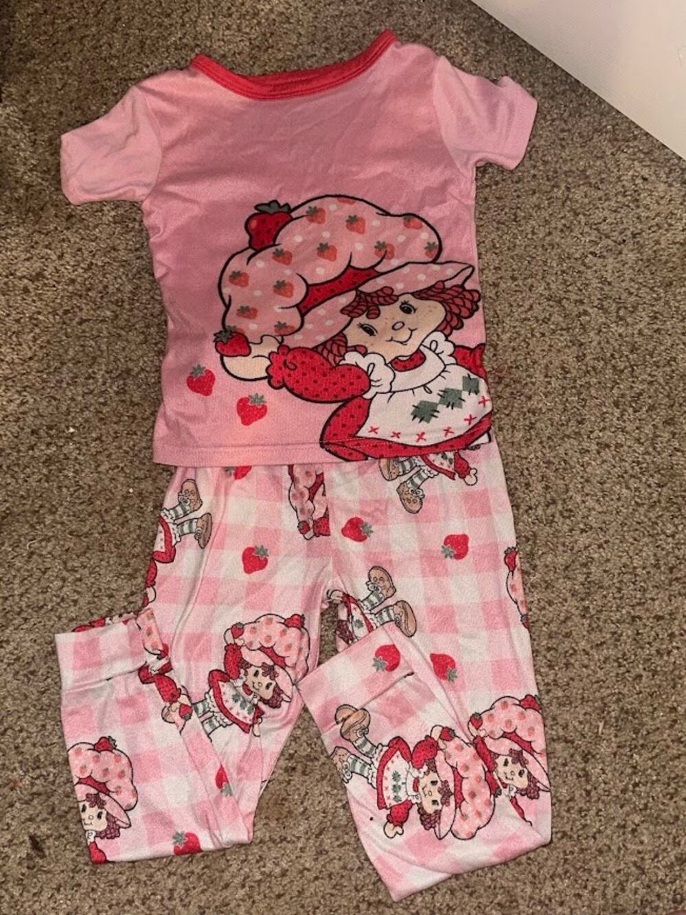 Strawberry Shortcake 4-Piece Pajama Set – Size 5T